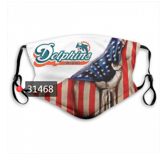 NFL 2020 Miami Dolphins 118 Dust mask with filter